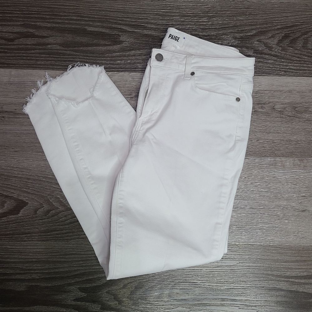 Paige Verdugo Crop White Pants